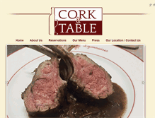 Tablet Screenshot of corkandtable.com